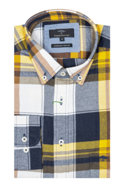 Фото рубашки Прямой силуэт Рубашка FYNCH HATTON, цвет синий