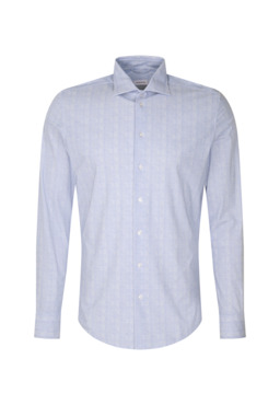 Фото рубашки Полуприлегающий силуэт Рубашка SEIDENSTICKER, цвет голубой