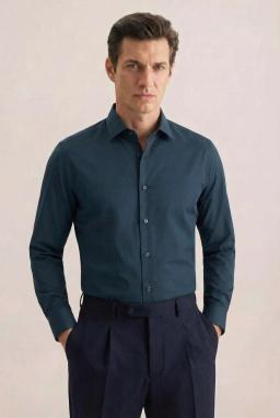 Фото рубашки Shaped Fit Рубашка SEIDENSTICKER, цвет темно-бирюзовый