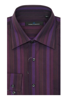 Фото рубашки Прямой силуэт Рубашка PIERRE CLARENCE, цвет фиолетовый