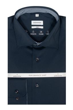 Фото рубашки Полуприлегающий силуэт Рубашка SEIDENSTICKER, цвет синий